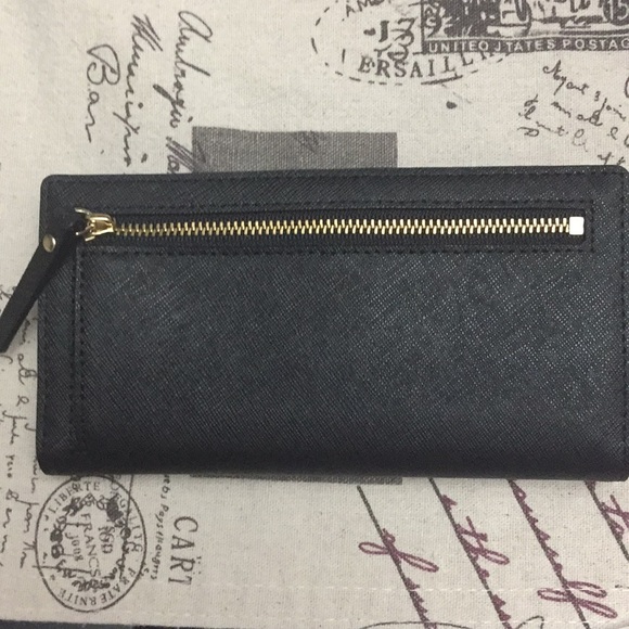 NWT Black Kate Spade Laurel Way Bifold Wallet - Picture 5 of 7
